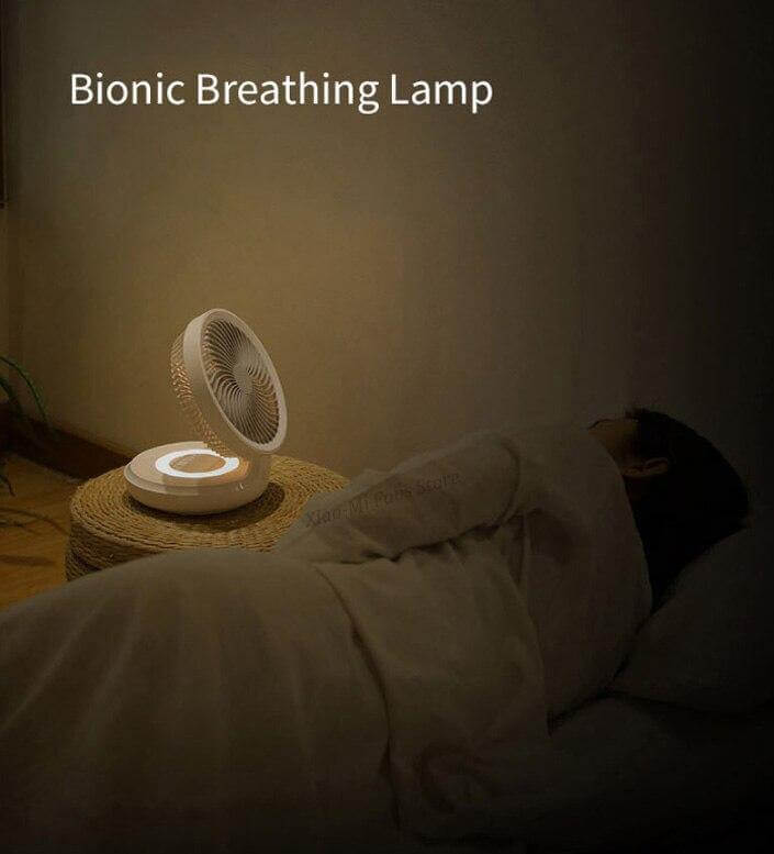 Rechargeable Foldable Wireless Fan Night lamp - Image 3