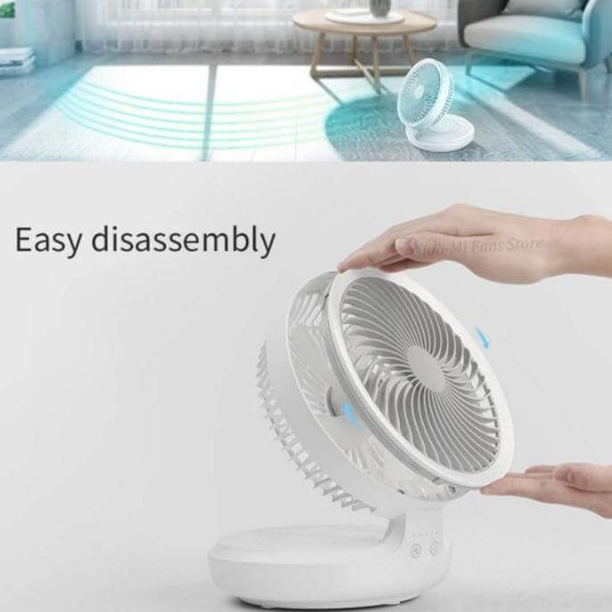 Rechargeable Foldable Wireless Fan Night lamp