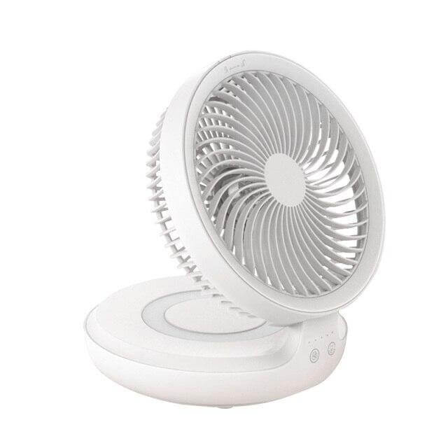 Rechargeable Foldable Wireless Fan Night lamp