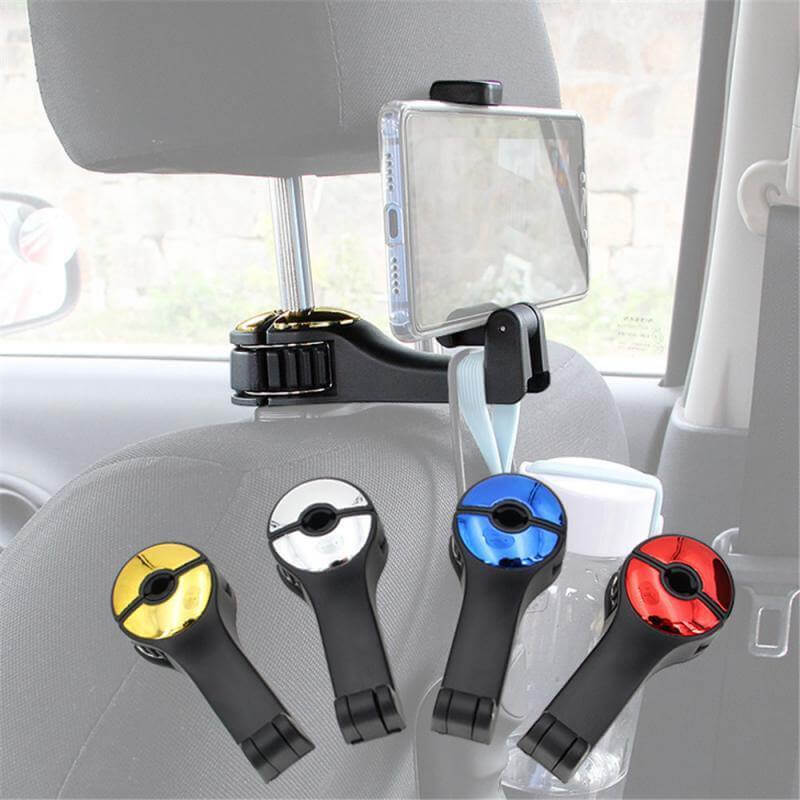 Car Headrest Phone Holder Hook