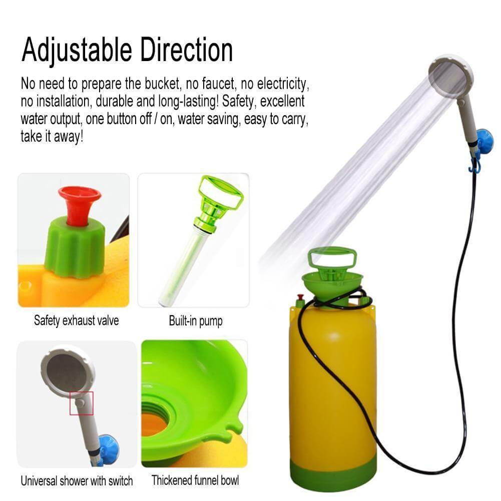 Outdoor Portable Self-Priming Simple Shower