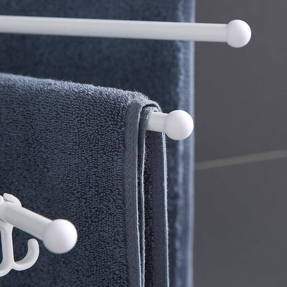 Wall-Mounted Rotating Multi-Layer Towel Rack