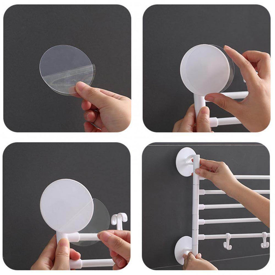 Wall-Mounted Rotating Multi-Layer Towel Rack - Image 3