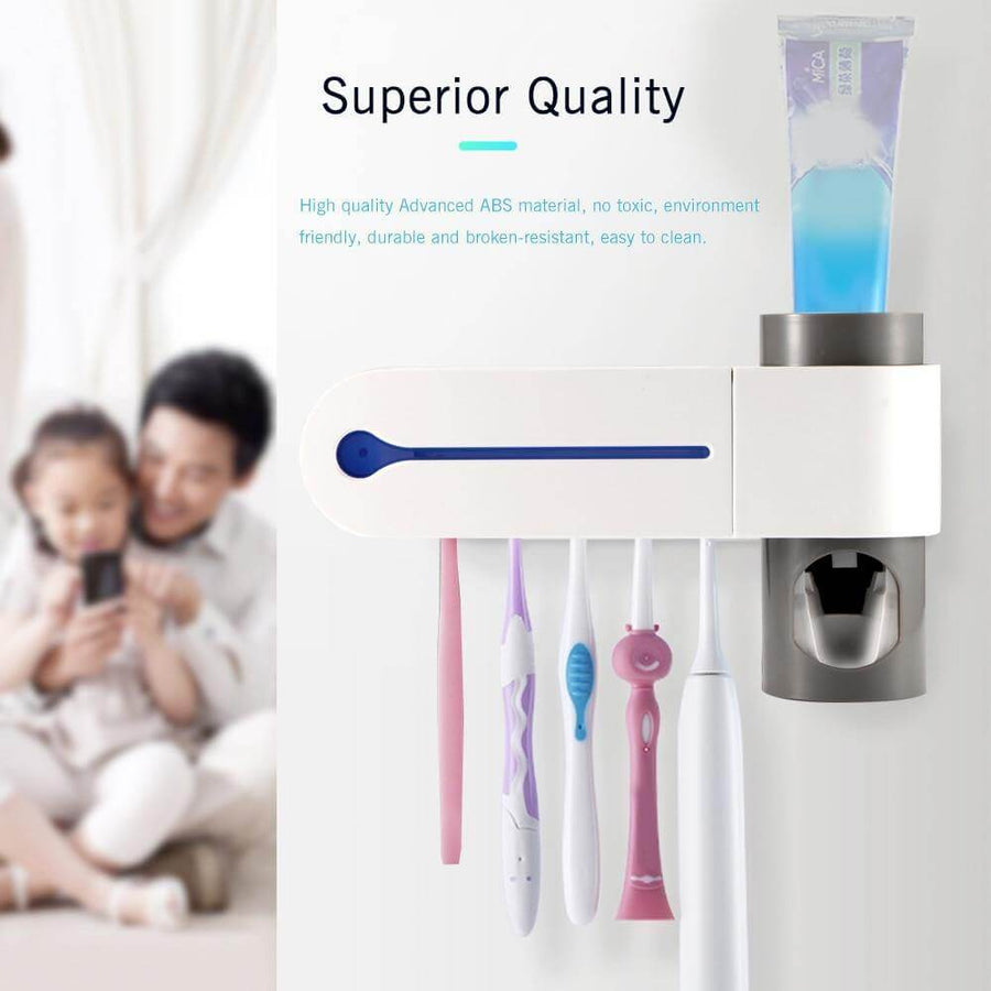 Wall-Mounted Toothbrush Disinfection Storage Organizer - Image 3