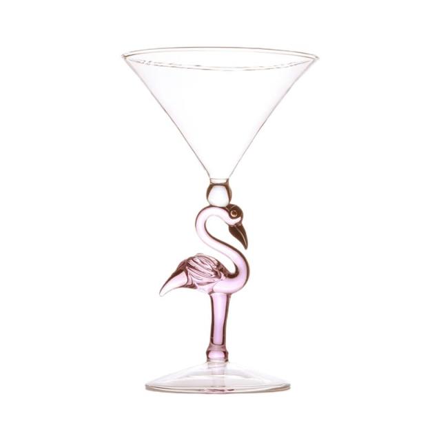 Flamingo Wine Glass