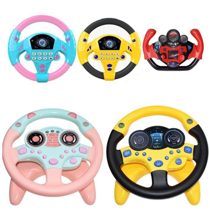 Electric Educational Car Simulation Steering Wheel Toy - MaviGadget