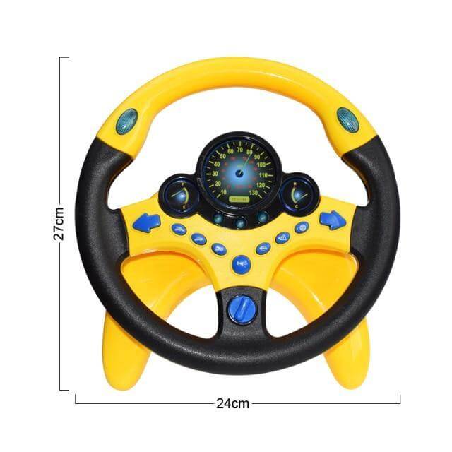 Electric Educational Car Simulation Steering Wheel Toy - MaviGadget