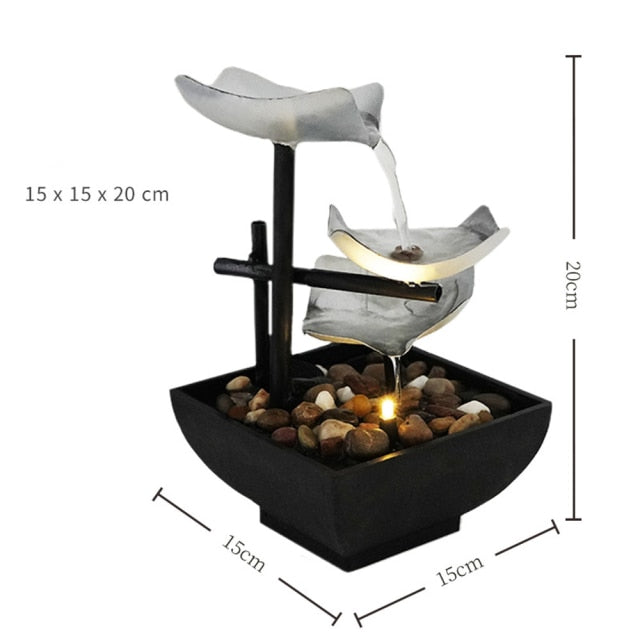 Minimalist Feng Shui Flowing Water Fountain