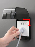 Bathroom Waterproof Large Transparent Socket Protective Box