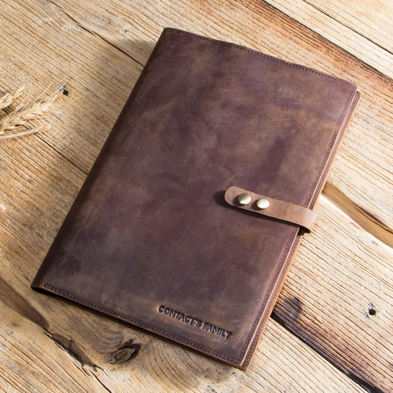 Vintage Leather Travel Passport iPad Wallet - Image 6