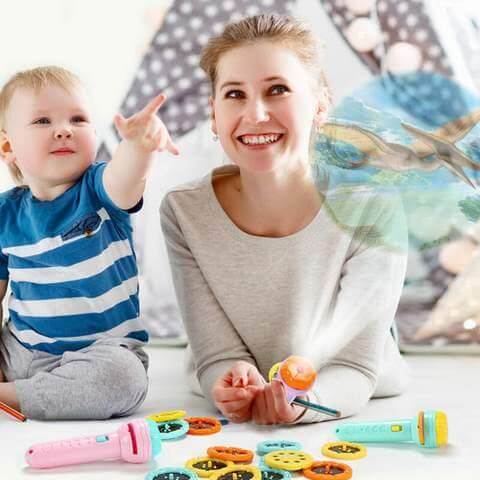 Educational Cartoon Kids Flashlight Projector - Image 5
