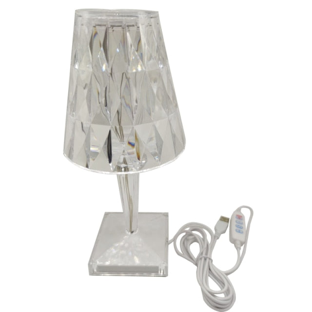 Diamond Acrylic Table Lamp - Image 7