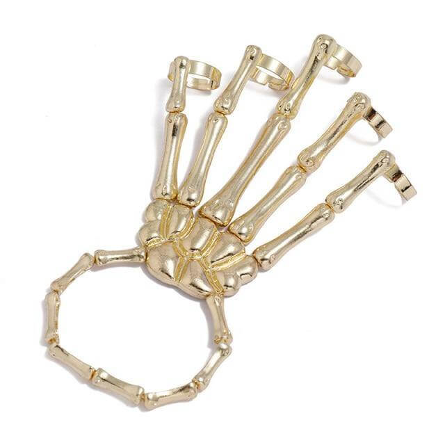 Skeleton Punk Halloween Finger Bracelet - Image 5