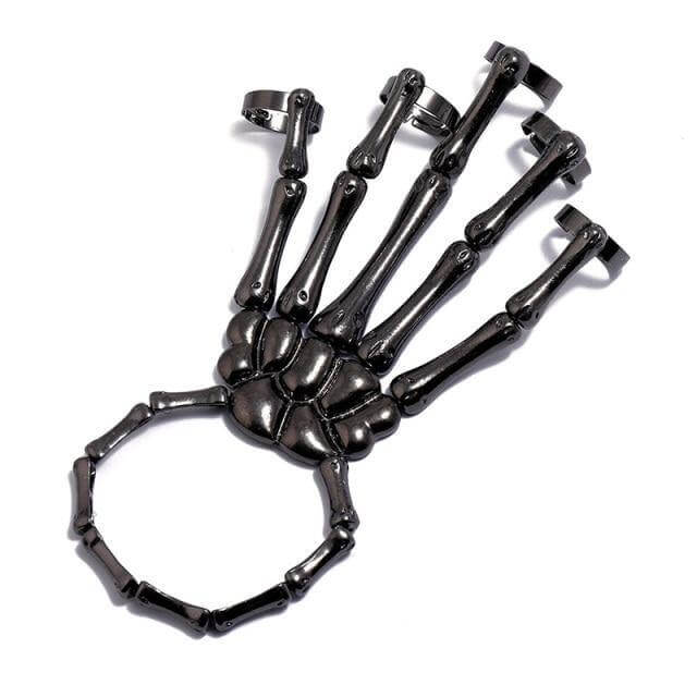 Skeleton Punk Halloween Finger Bracelet - Image 3