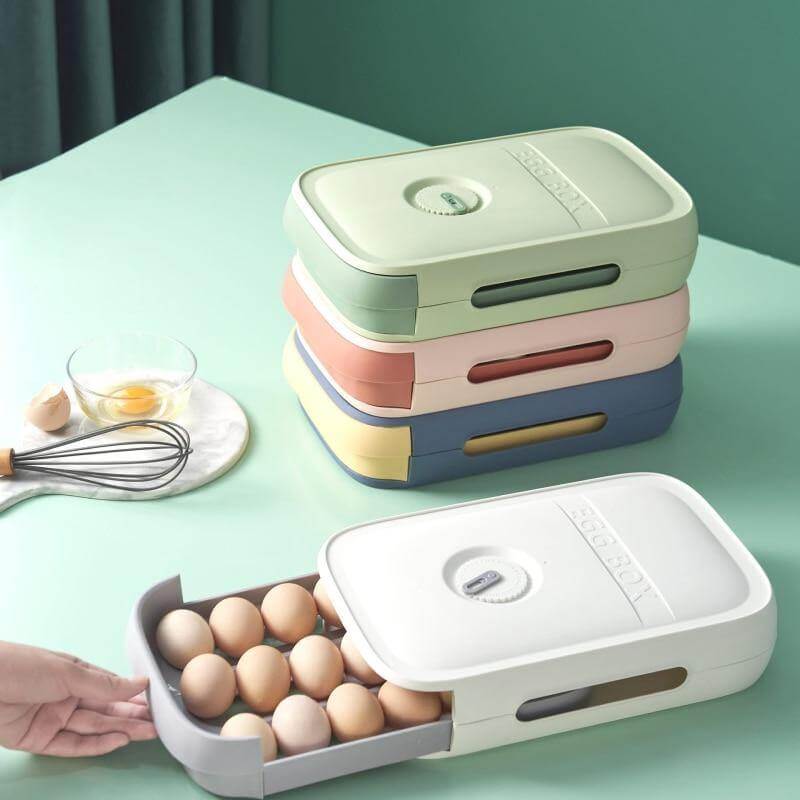Stackable Refrigerator Egg Storage Drawer Box - Image 10