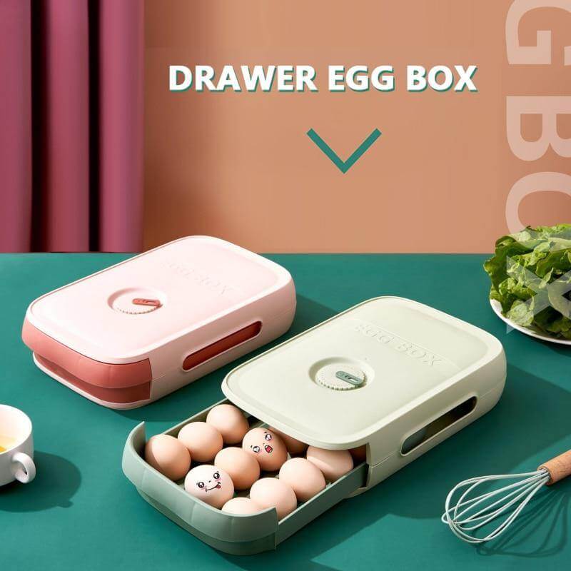 Stackable Refrigerator Egg Storage Drawer Box - Image 3