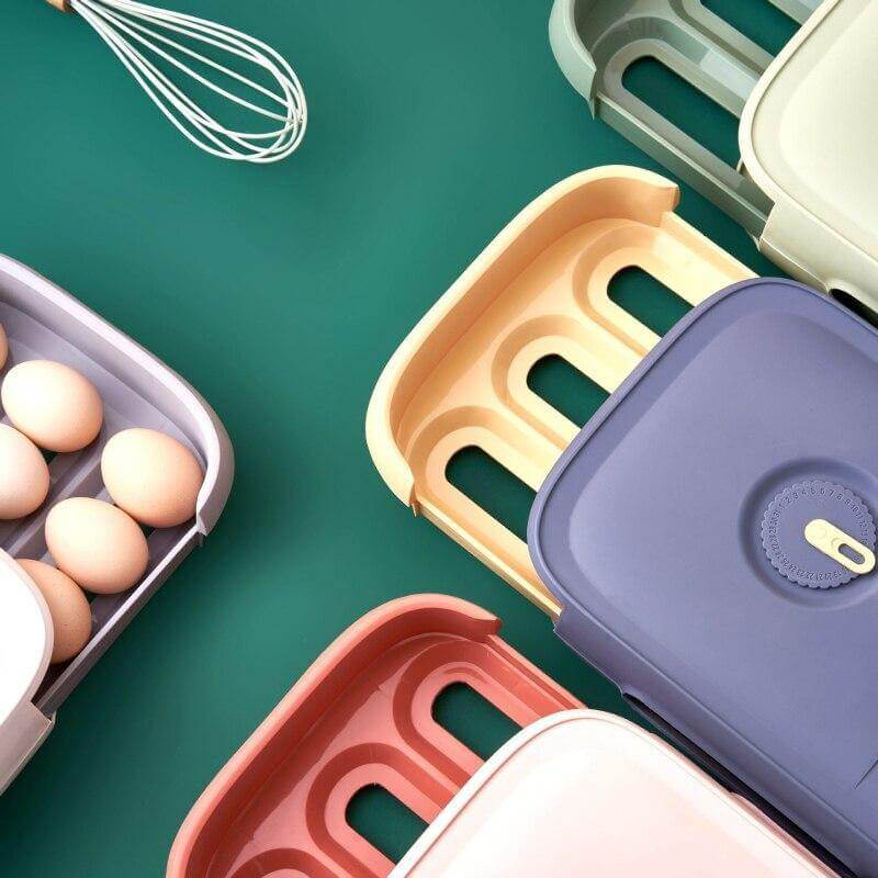 Stackable Refrigerator Egg Storage Drawer Box - Image 9