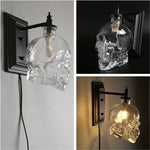 Retro Skull Glass Pendant Light