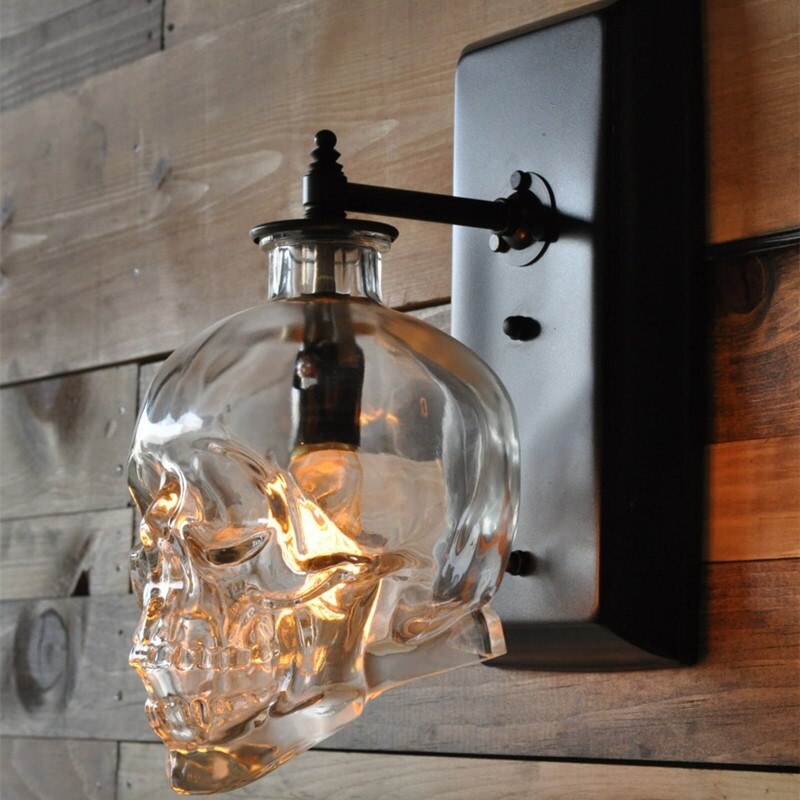 Retro Skull Glass Pendant Light - Image 5