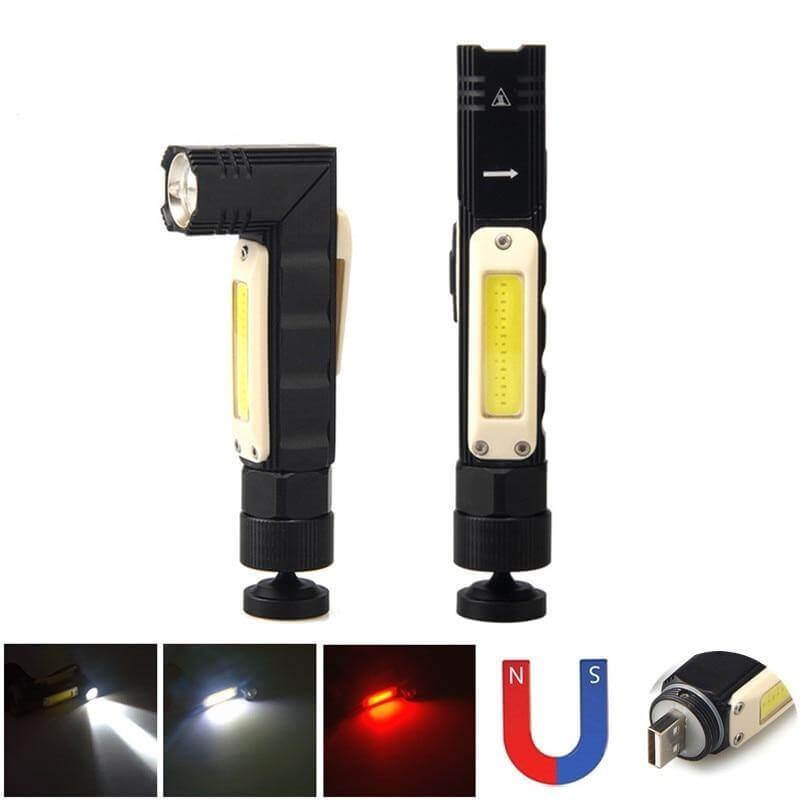 Rechargeable Magnetic Adjustable Camping Flashlight - MaviGadget