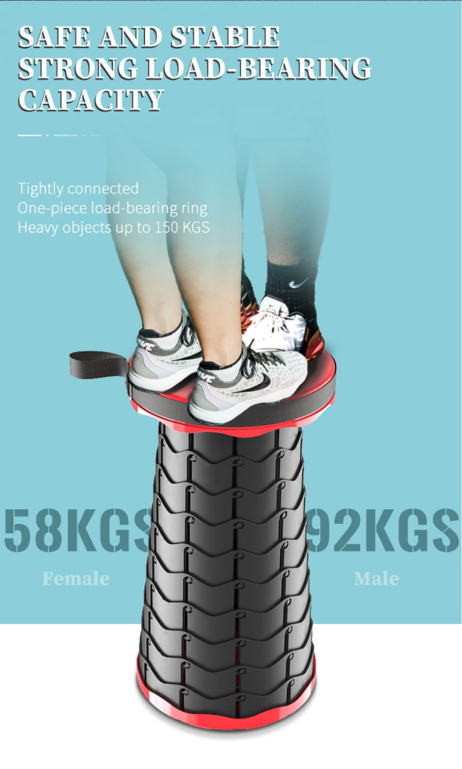 Foldable Retractable Travel Hiking Stool - Image 17