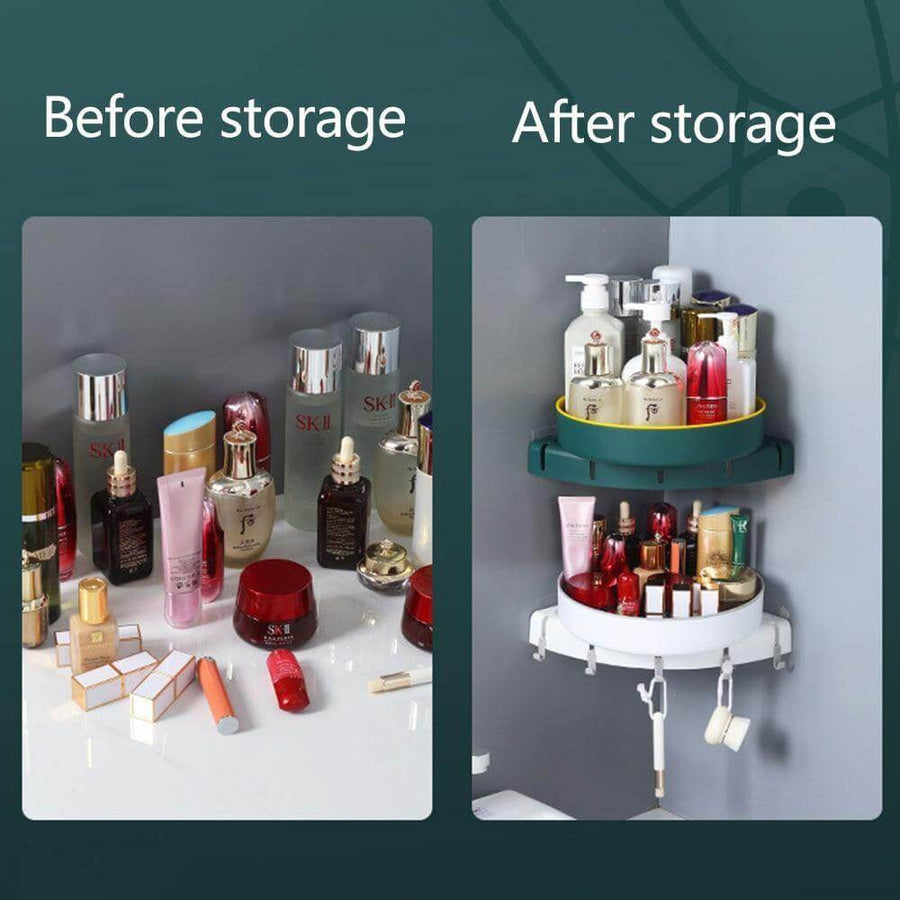 Triangle Wall-mounted Corner Kitchen Organizer Storage Rack - Image 2