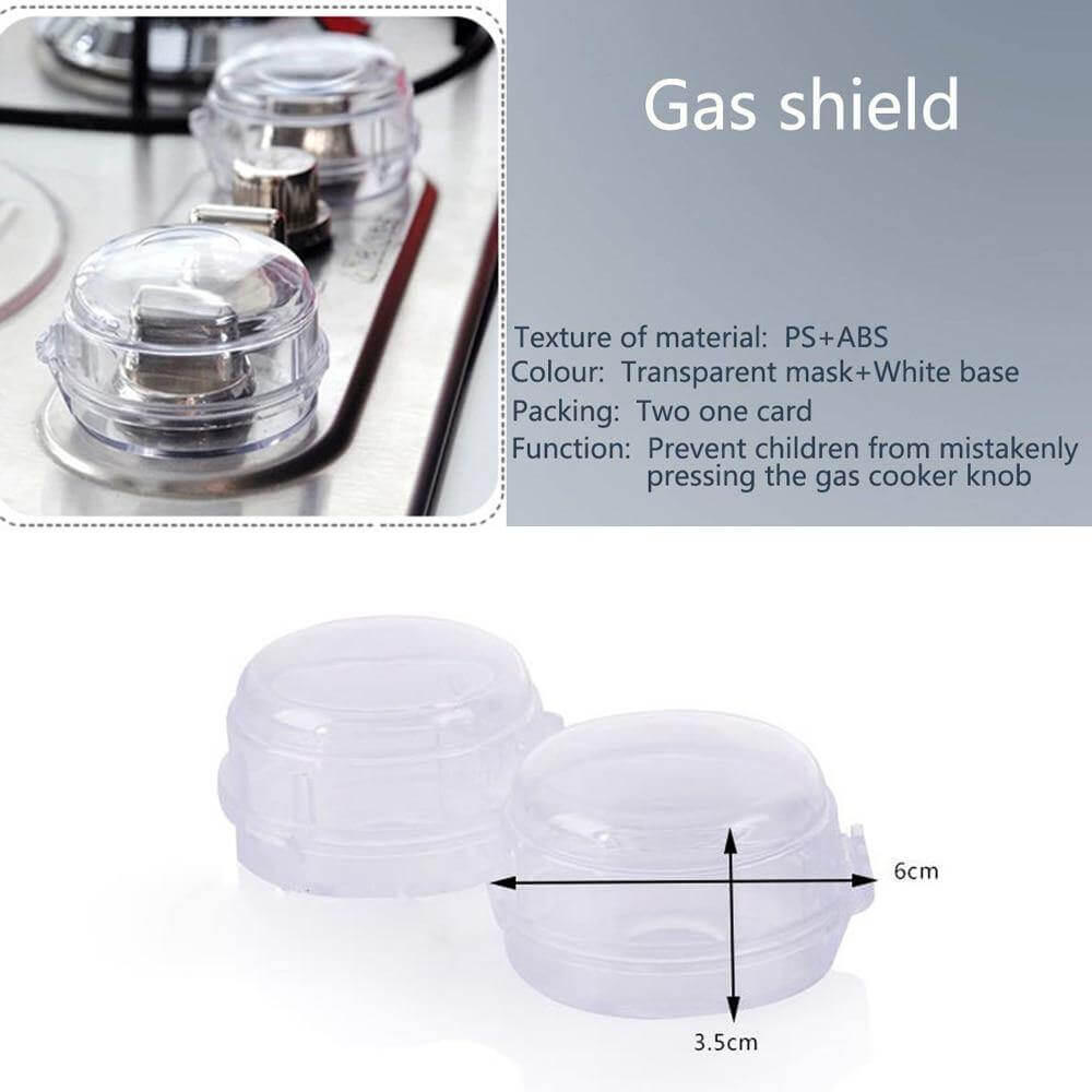 2Pcs Kids Safety Gas Switch Cover