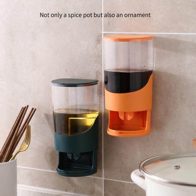 Wall Mounted Kitchen Oil Storage Dispenser - MaviGadget