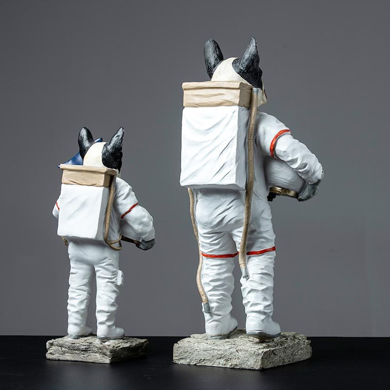 Modern Dog Astronaut Resin Figurine - Image 5