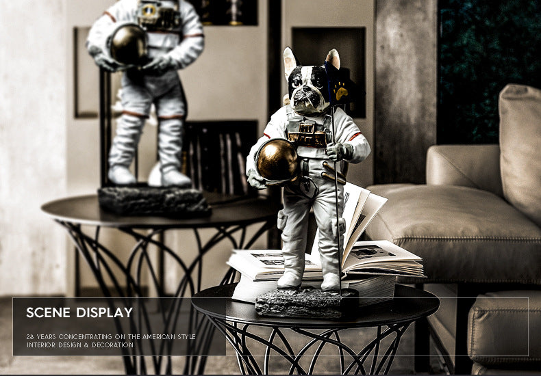 Modern Dog Astronaut Resin Figurine - Image 6
