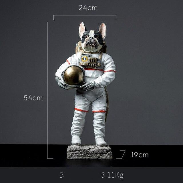 Modern Dog Astronaut Resin Figurine - Image 9