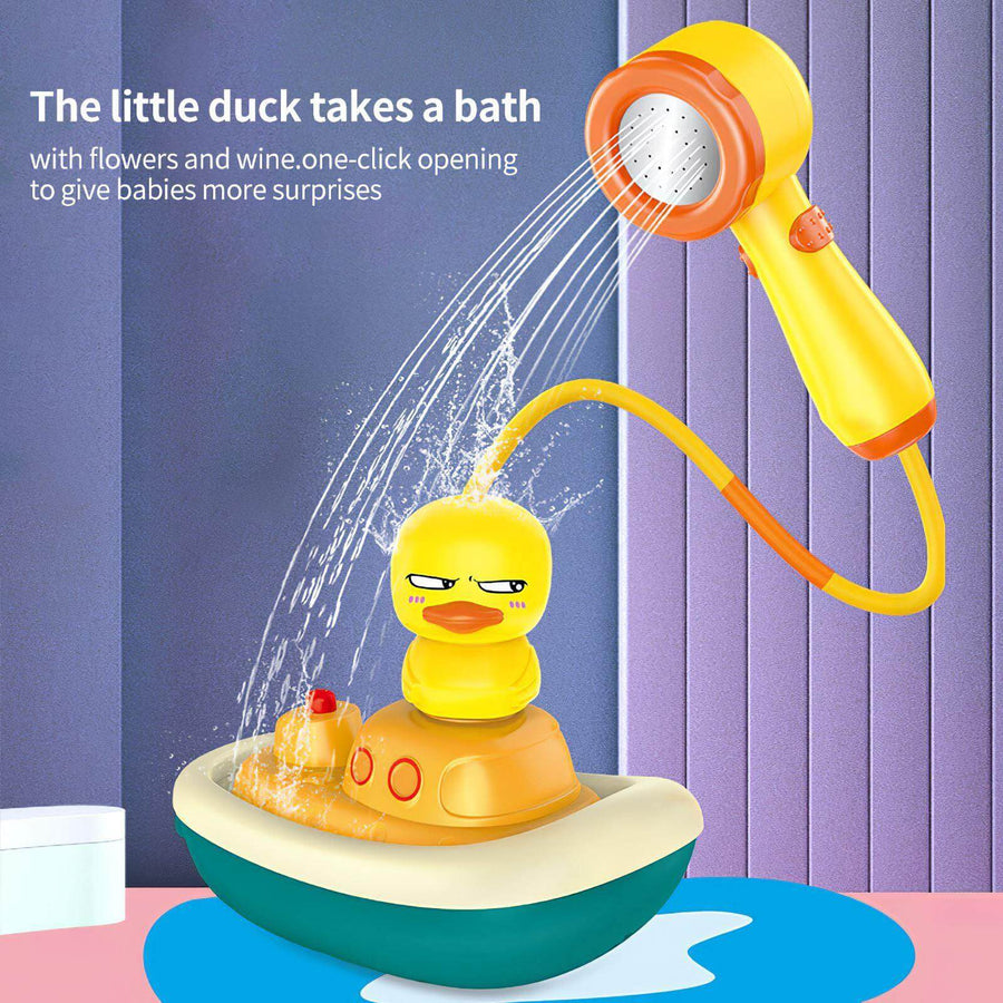 Electric Floating Bathtub Duck Toy Sprinkler - Image 1