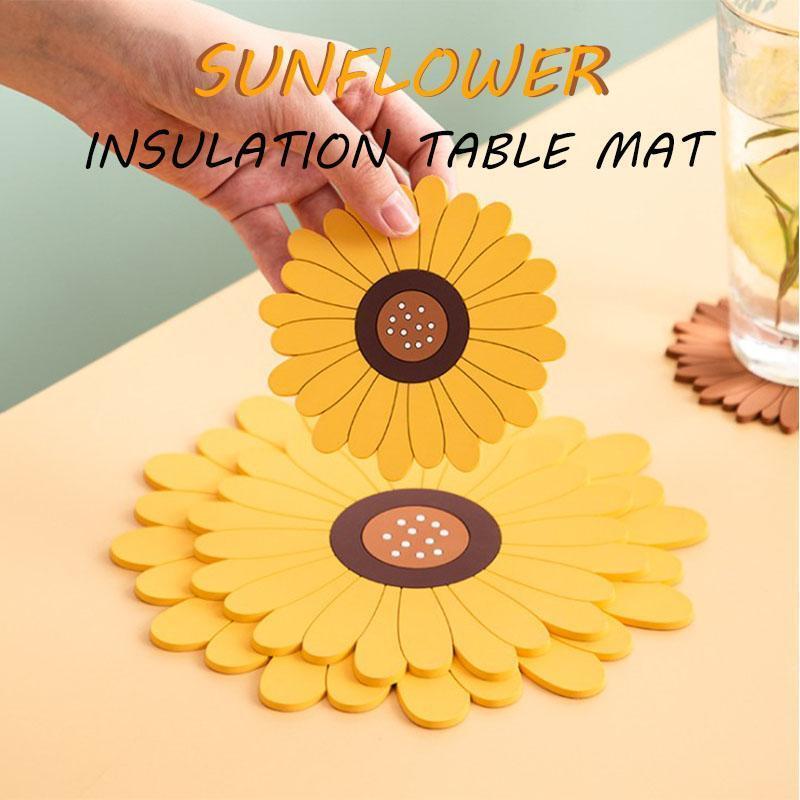 Multifunctional Sunflower Table Mat Coaster - Image 14