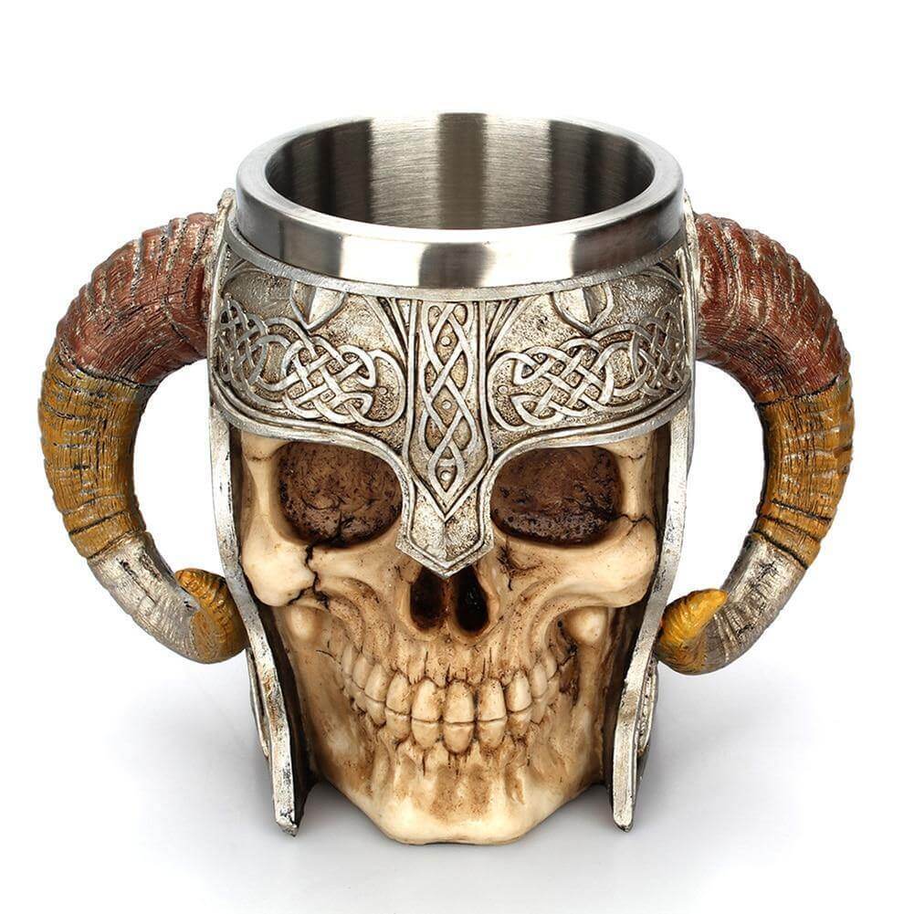 Ancient Skull Stainless Steel Mug