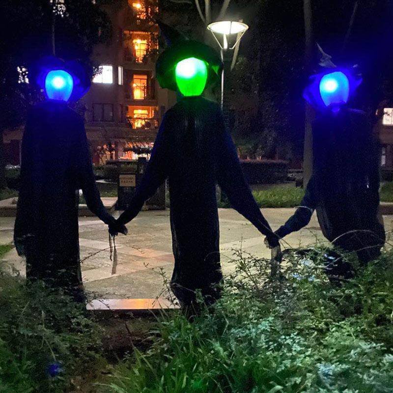 3Pcs Voice Control Halloween Witch Decoration Light Set - Image 12