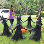 3Pcs Voice Control Halloween Witch Decoration Light Set