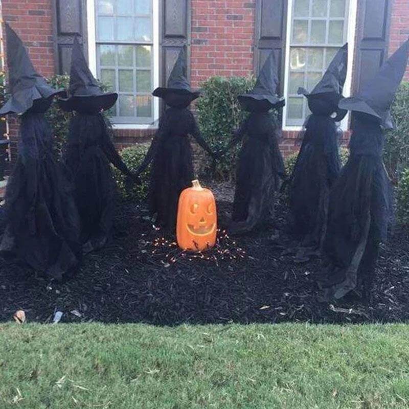 3Pcs Voice Control Halloween Witch Decoration Light Set - Image 8