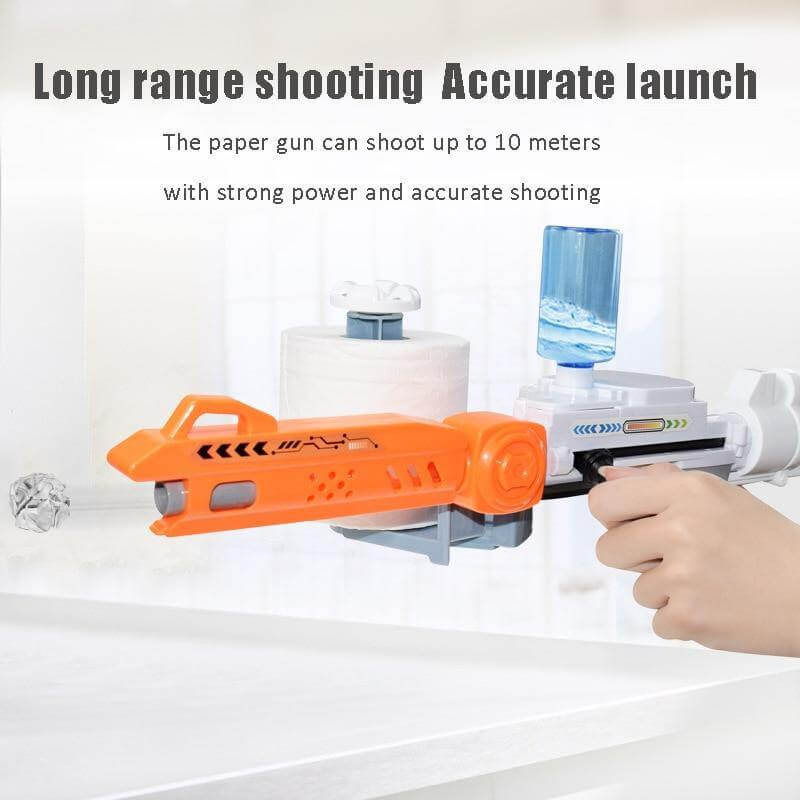Wet Roll Paper Toy Shooting Gun - Image 2