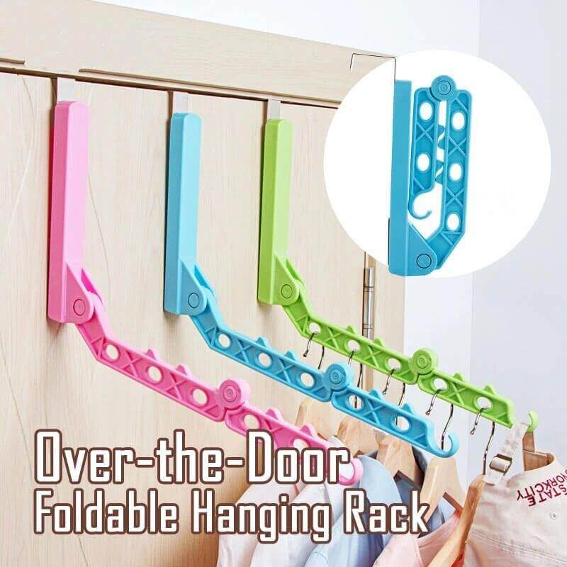 Foldable Over-The-Door Drying Hanging Rack - Image 1