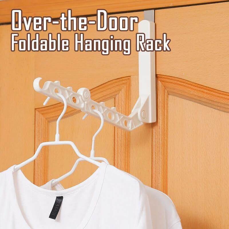 Foldable Over-The-Door Drying Hanging Rack - Image 3