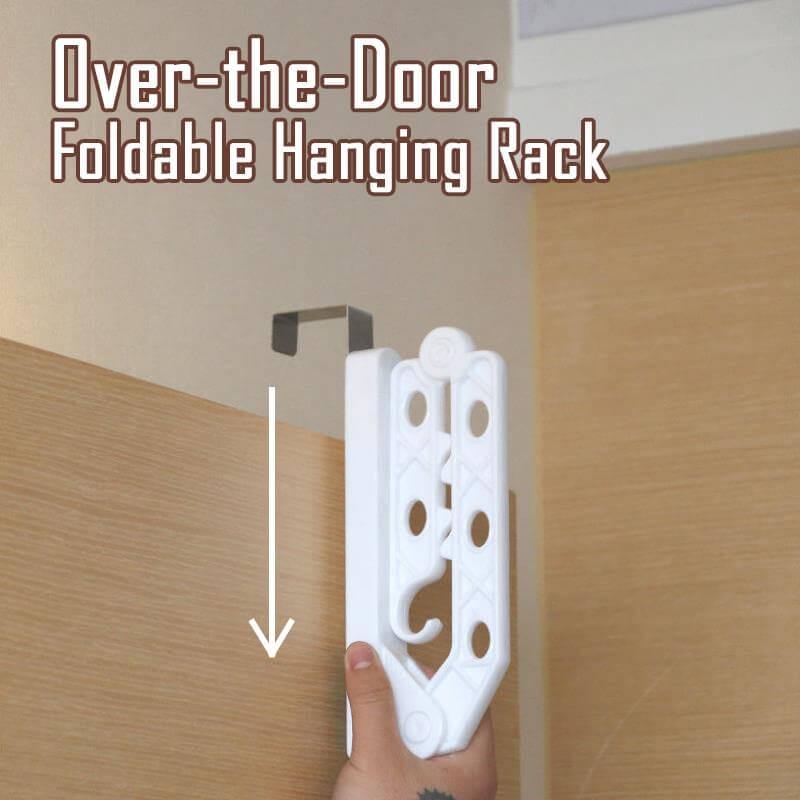 Foldable Over-The-Door Drying Hanging Rack - Image 4