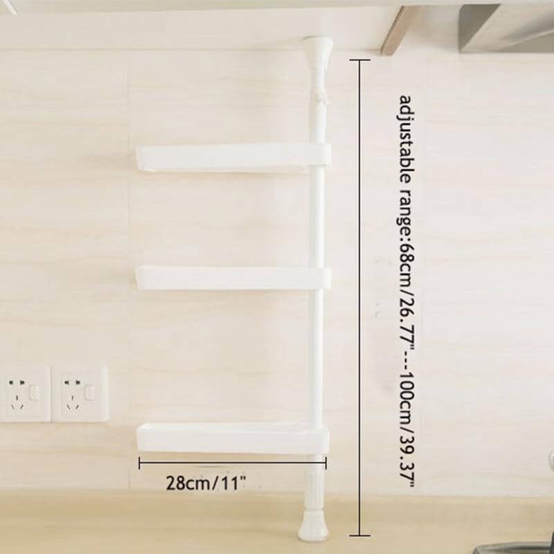 Punch Free Rotating 3-Layer Kitchen Spice Organizer - Image 6