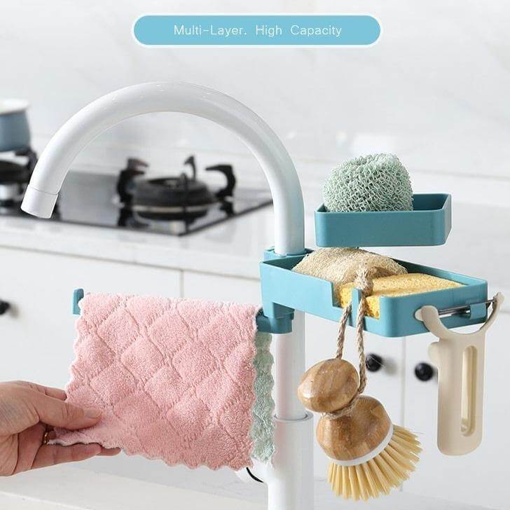 Multilayer Rotatable Kitchen Sink Drain Organizer - Image 5