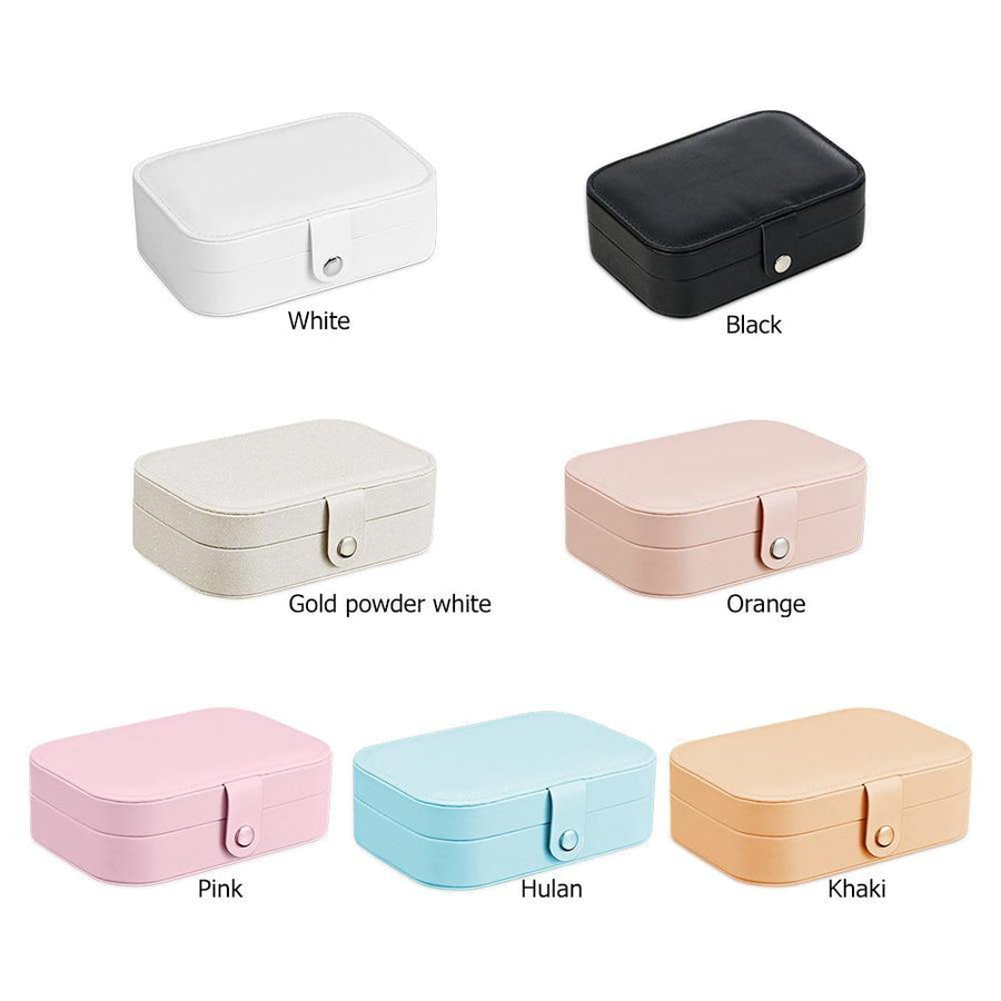 Double-Layer Leather Jewelry Organizer Box - Image 23