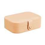 Double-Layer Leather Jewelry Organizer Box - MaviGadget