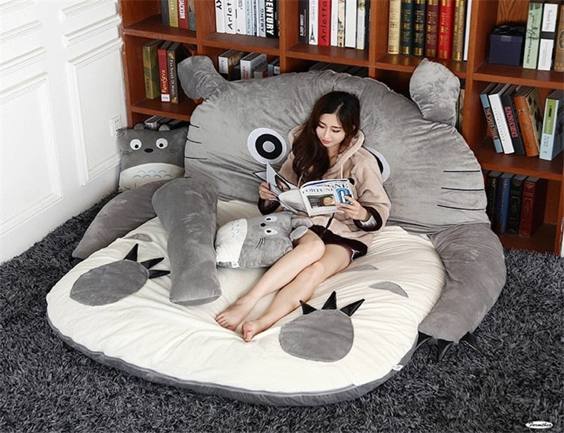 Cute Double Bed Cartoon Beanbag Sofa Bed