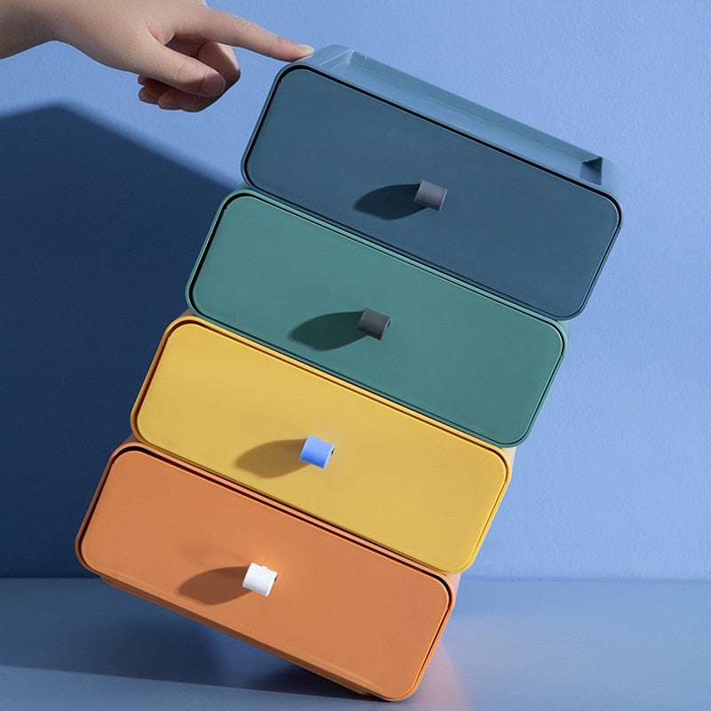 Colorful Stackable Makeup Storage Box - Image 2