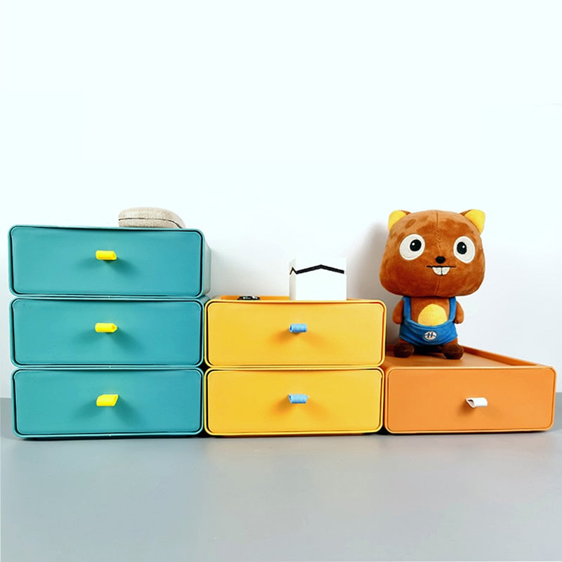 Colorful Stackable Makeup Storage Box - Image 5