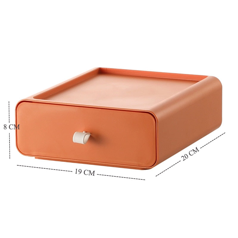 Colorful Stackable Makeup Storage Box - Image 3