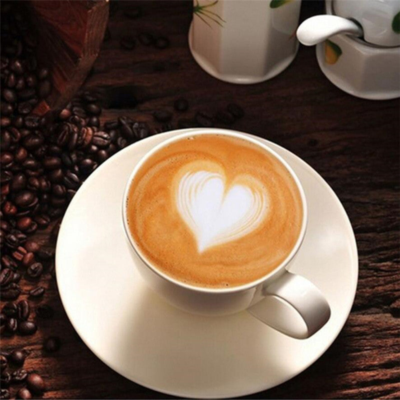 8Pcs Coffee Cake Decoration Stencil Molds - Image 2